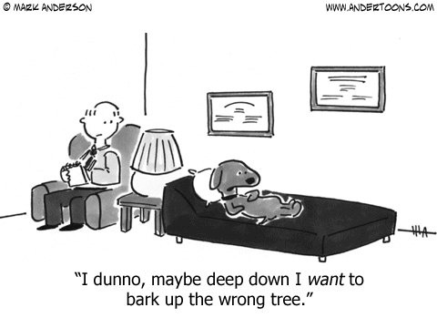 barking up wrong tree