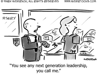 Next-Generation Leadership Cartoon from Andertoons.com